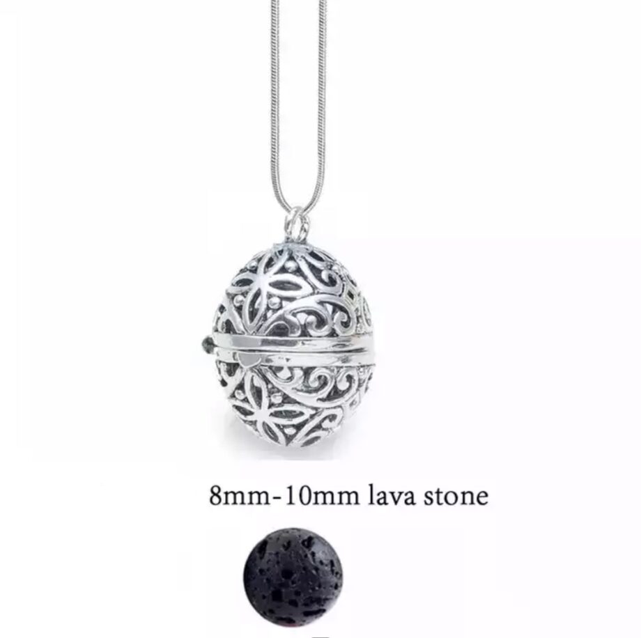 Hollow Egg Lava Pendant