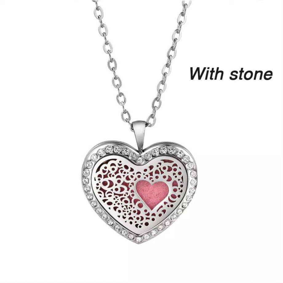 Crystal Heart in Heart Pendant