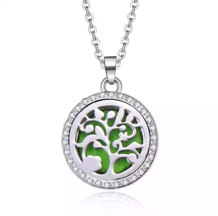 Small Crystal Tree of Life Pendant