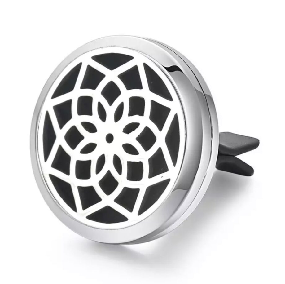 Car Diffuser Flower (silver)