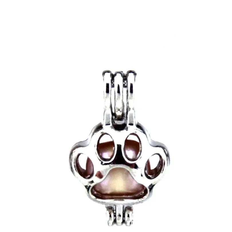 Aromatherapy Hollow Paw Pendant