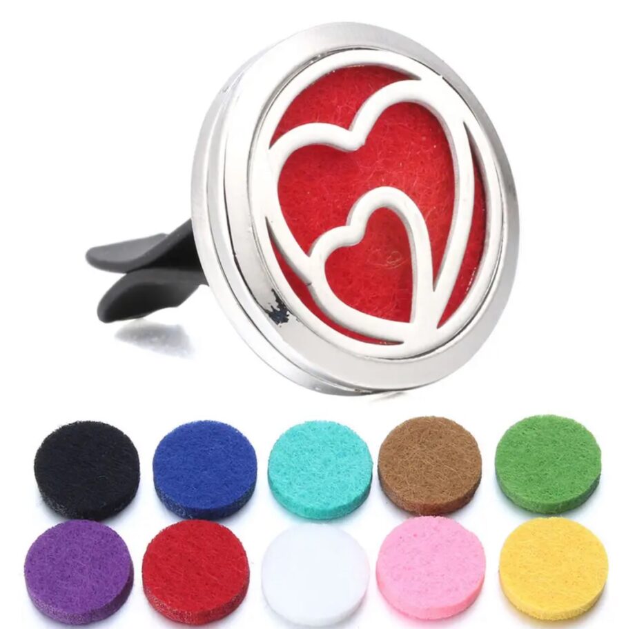 Aromatherapy Car Double Hearts Diffuser